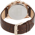 Buy Tommy Hilfiger Mens Quartz Brown Leather Strap Blue Dial 44mm Watch - 1710453 in Pakistan