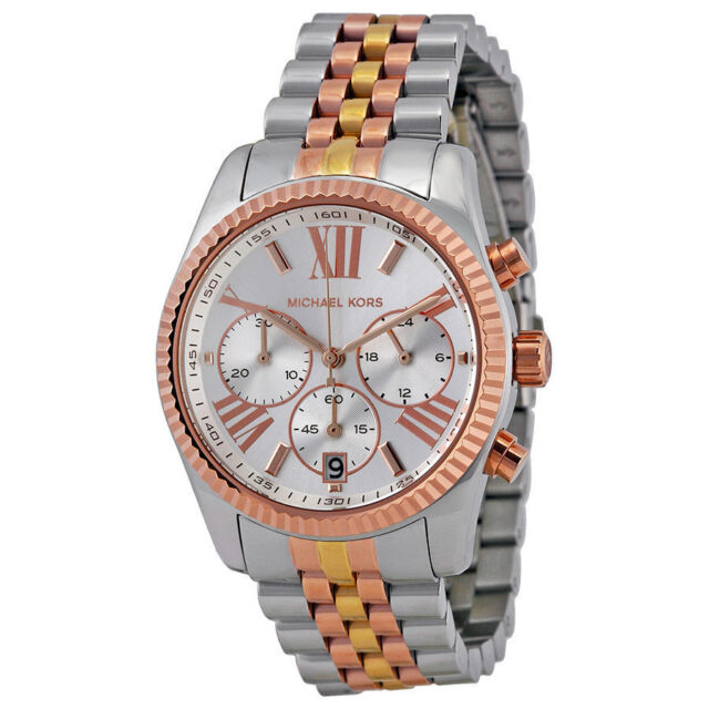 Buy Michael Kors Womens Quartz Lexington Stainless Steel Strap Silver Dial 38mm Watch - Mk5735 in Pakistan