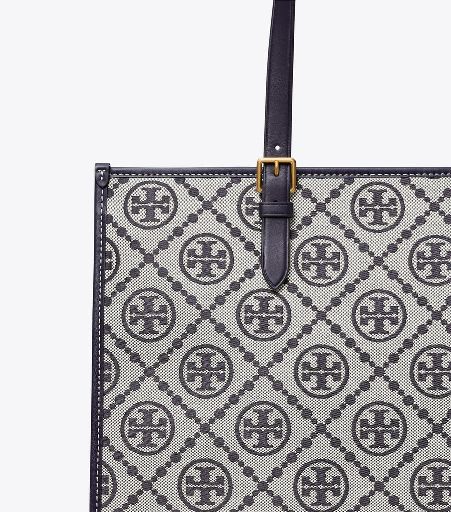 Buy Tory Burch Perry T Monogram Triple-compartment Tote Large Bag - Royal Navy in Pakistan