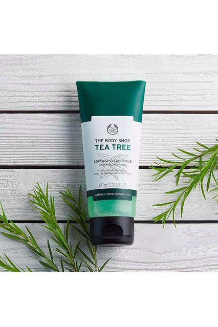 Buy The Body Shop Tea Tree Squeaky Clean Scrub - 100ml in Pakistan
