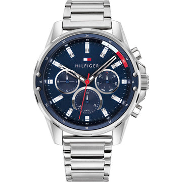 Buy Tommy Hilfiger Mens Quartz Stainless Steel Blue Dial 44mm Watch - 1791788 in Pakistan