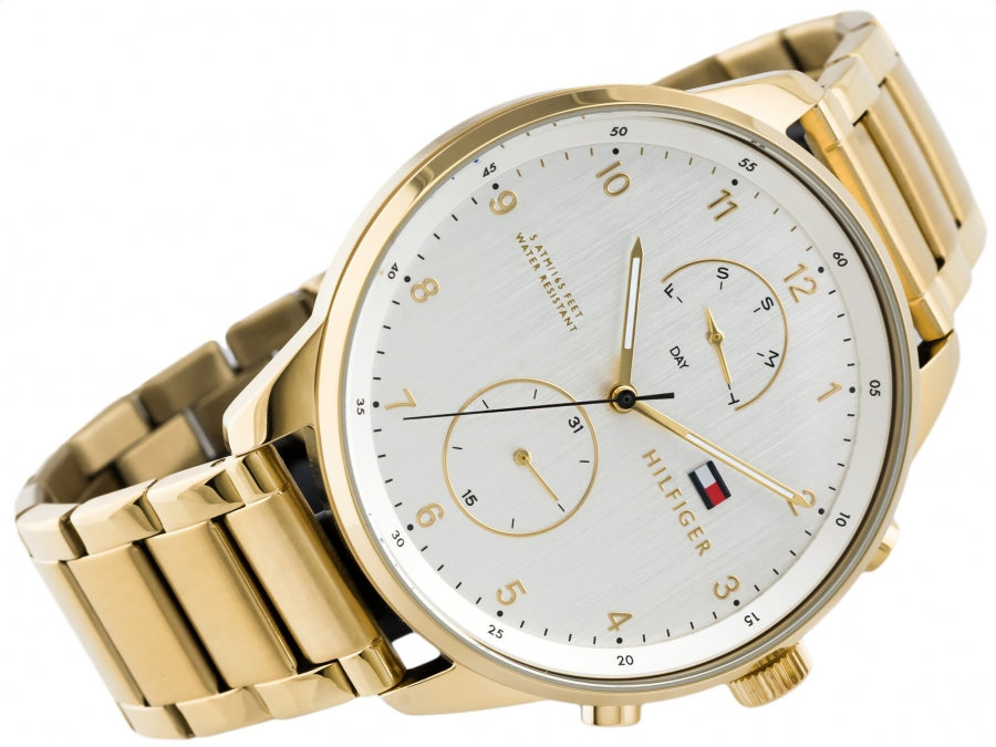 Buy Tommy Hilfiger Mens Quartz Stainless Steel Silver Dial 44mm Watch - 1791576 in Pakistan