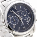 Buy Michael Kors Women's Hunger Stop Chronograph Blue Dial Silver Watch - MK5814 in Pakistan