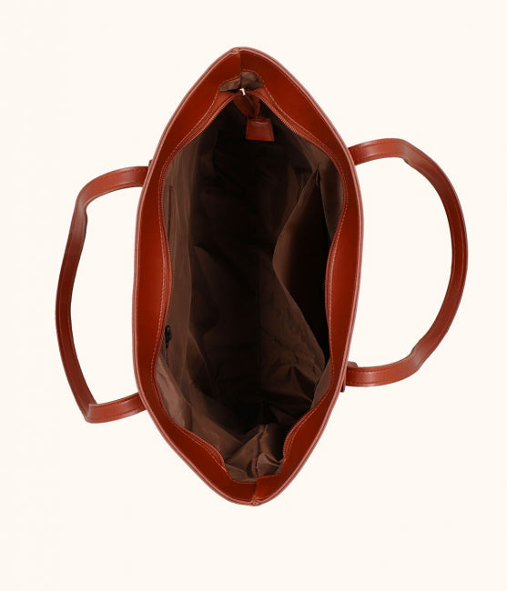 Buy Corner Shoulder Tote Bag - Brown in Pakistan